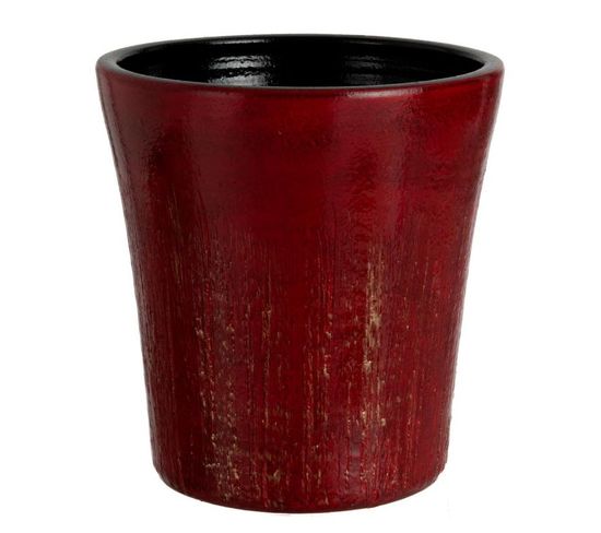 Cache-pot En Céramique "tâches" 26cm Rouge