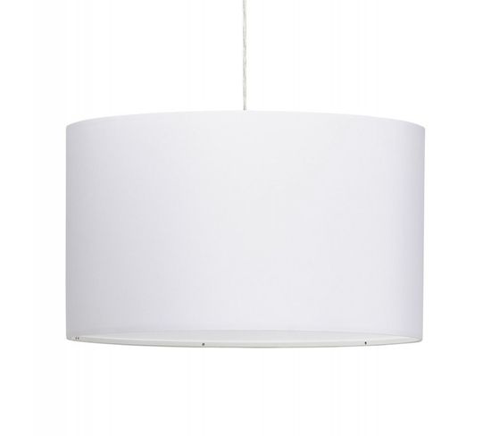 Lampe Suspension Avec Abat-jour "fidelio" 50cm Blanc