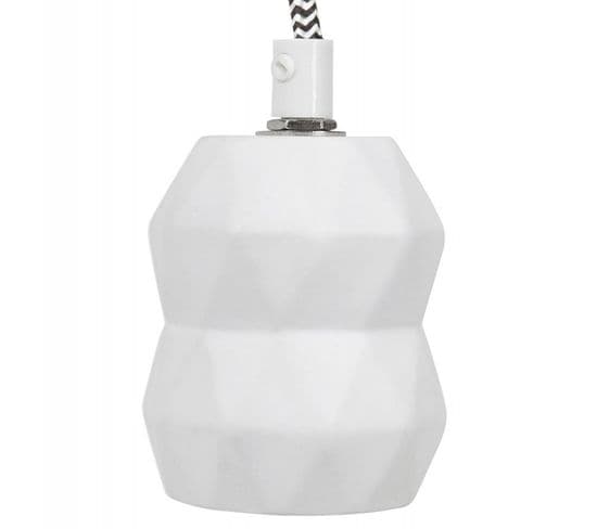 Douille Pour Lampe Suspension "bilzen" 11cm Blanc