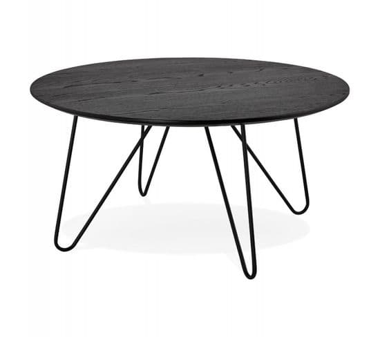 Table Basse Design "winy" 80cm Noir