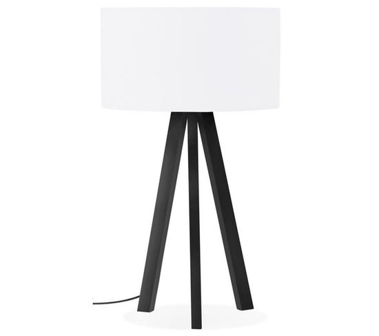 Lampe à Poser Design "mala" 64cm Blanc et Noir