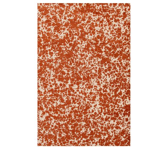 Tapis De Salon Moderne Tissé Plat Gloom En Polyester - Rouge - 80x150 Cm