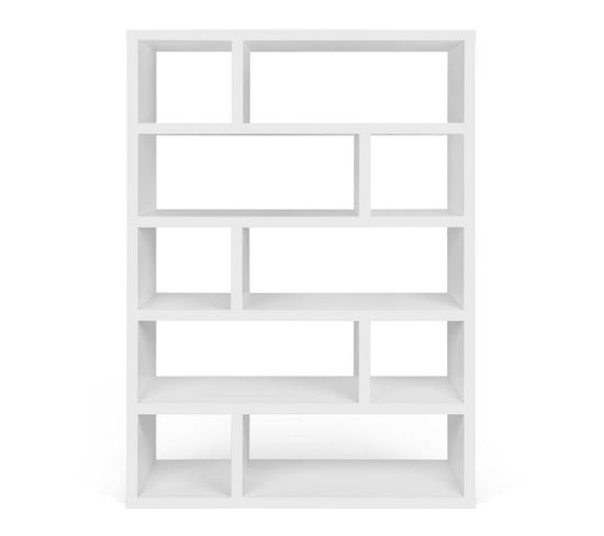 High Bookcase Dublin White 120 X 173