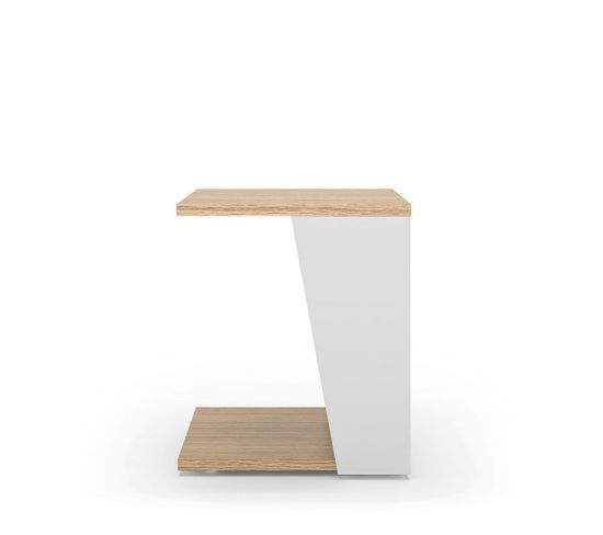 Albi Table 46x40x40 Light Oak/white