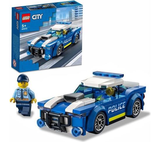 60312 City La Voiture De Police, Jouet Pour Enfants Des 5 Ans Avec Minifigure Officier