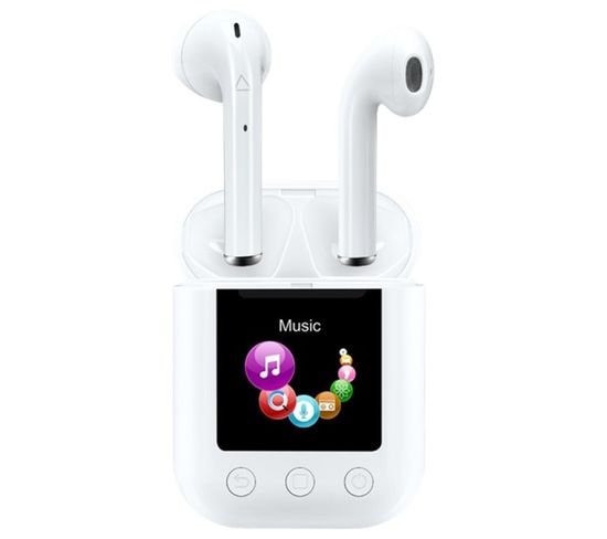 Lecteur MP4 Bluetooth 2 En 1 Écouteurs Sans Fil Et Étui De Chargement - Twm-850