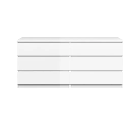 Commode 2x3 tiroirs BEST LAK Blanc
