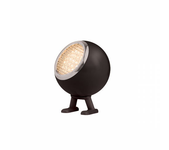 Lampe De Table Boule D10cm Noir