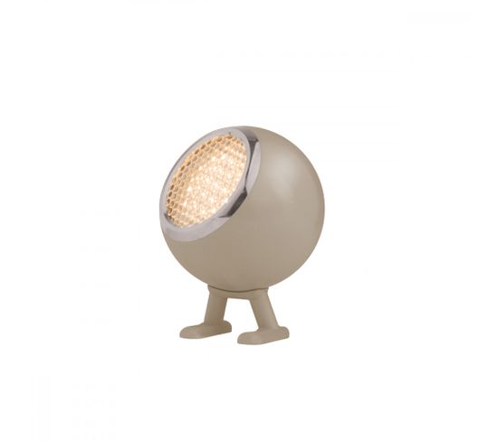Lampe De Table Boule D10cm Marron