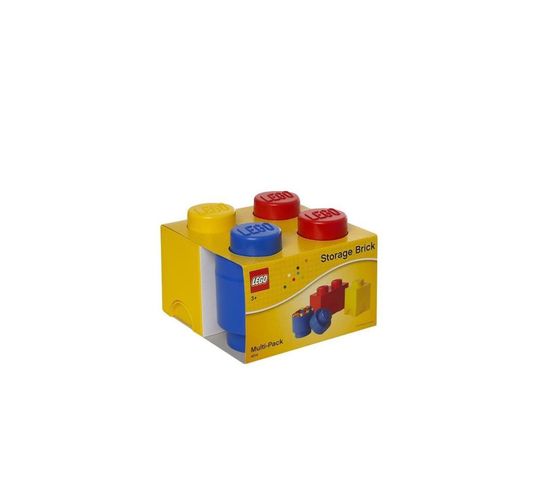 Lego Pack De 3 Briques - 40140001 - Empilable - Bleu, Rouge Et Jaune