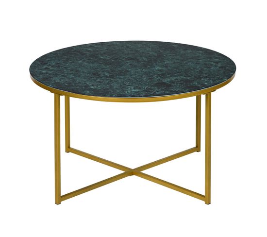 Table Basse D'appoint Ronde Verte