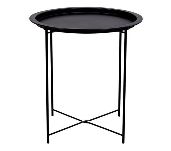 Table D'appoint En Métal Noir Helgor