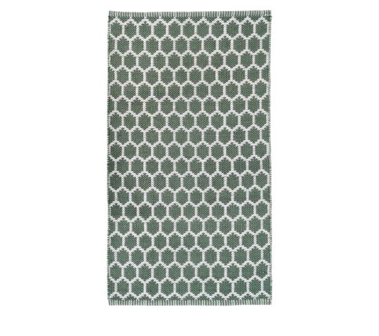 Narbonne - Tapis De Couloir Vert 100% Pet - Couleur - Vert, Dimensions - 80x150 cm