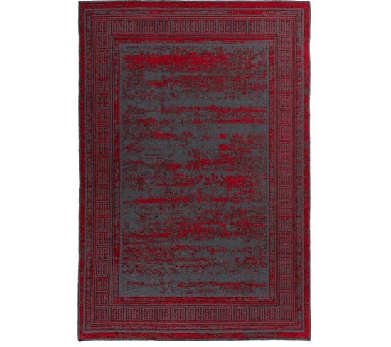 Tapis De Salon Ivo En Polyester - Rouge - 160x230 Cm