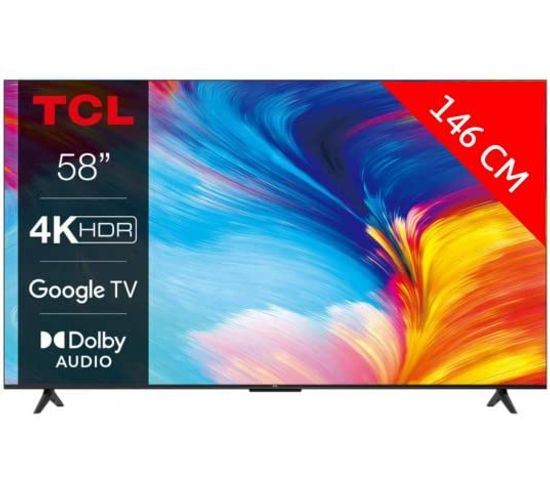 58p631 - TV LED Uhd 4k - 58" (147 Cm) - Hdr (hdr10, Hdr Hlg) - Google TV - 3 X Hdmi 2.1