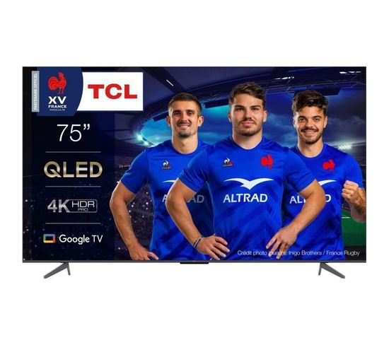 TV Qled 75 (190 Cm) - 4k Uhd 3840 X 2160 - TV Connecté Google TV - Hdr Pro - 3 X Hdmi 2.1