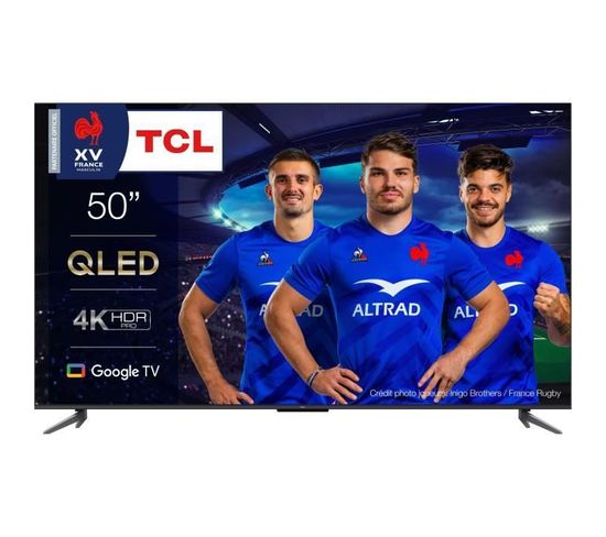 TV Qled 50'' (127 Cm) - 4k Uhd 3840 X 2160 - TV Connecté Google TV - Hdr Pro - 3xhdmi 2.1