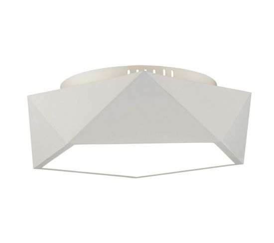 Plafonnier Design LED "arca" 50cm Blanc