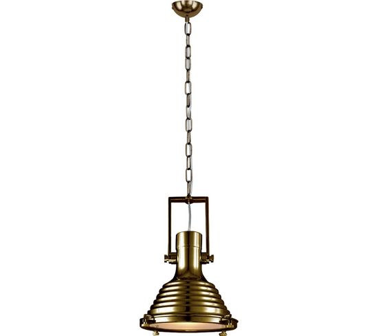 Lampe Suspension Industriel "expiria" 40cm Laiton