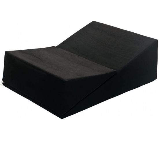 Fauteuil Chaise Longue Canapé Intime Relaxant Rabattable De Forme Triangulaire Noir