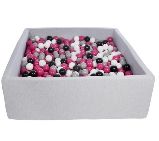 Piscine À Balles Noir, Blanc, Rose,gris -  900 Balles