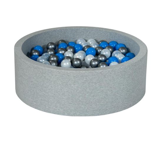 Piscine À Balles Perle, Bleu, Argent - 300 Balles