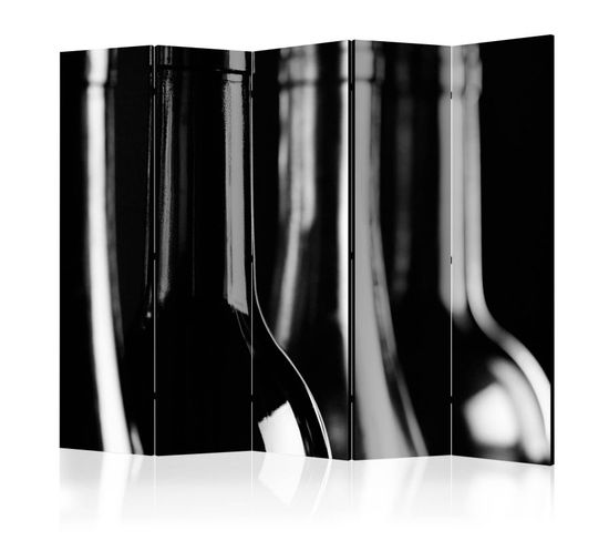 Paravent 5 Volets "wine Bottles" 172x225cm