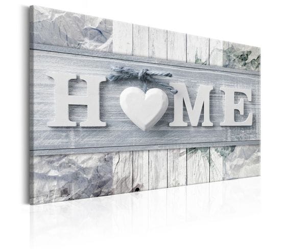 Tableau Imprimé "home : Winter House" 80 X 120 Cm