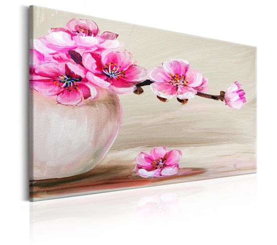 Tableau Imprimé "still Life : Sakura Flowers" 60 X 90 Cm