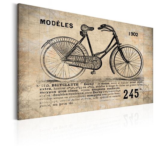 Tableau Imprimé "n° 1245 Bicyclette" 80 X 120 Cm