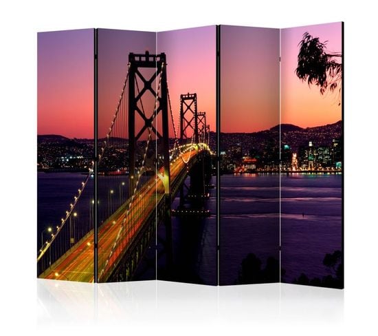 Paravent 5 Volets "charming Evening In San Francisco" 172x225cm