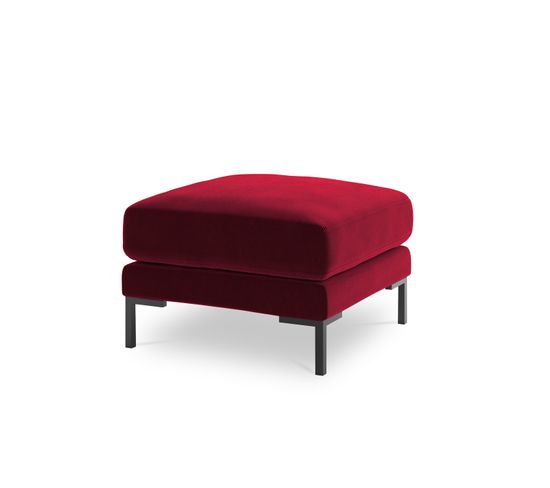 Pouf "jade", 1 Place, Rouge, Velours