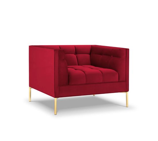 Fauteuil "karoo", 1 Place, Rouge, Velours