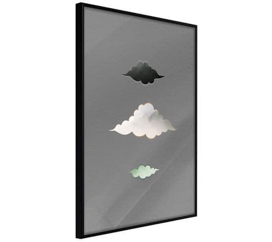 Affiche Murale Encadrée "cloud Family" 40 X 60 Cm Noir