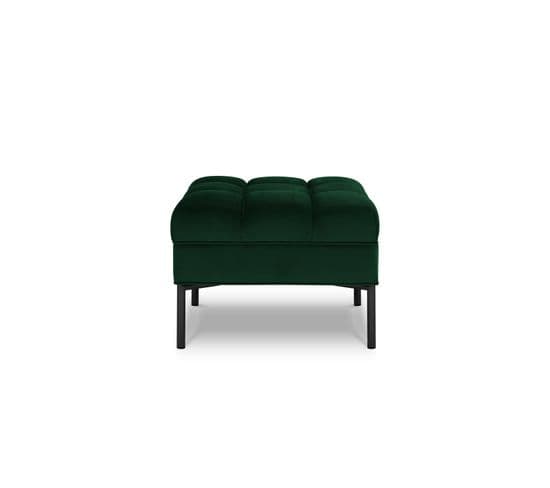 Pouf "karoo", 1 Place, Vert Bouteille, Velours