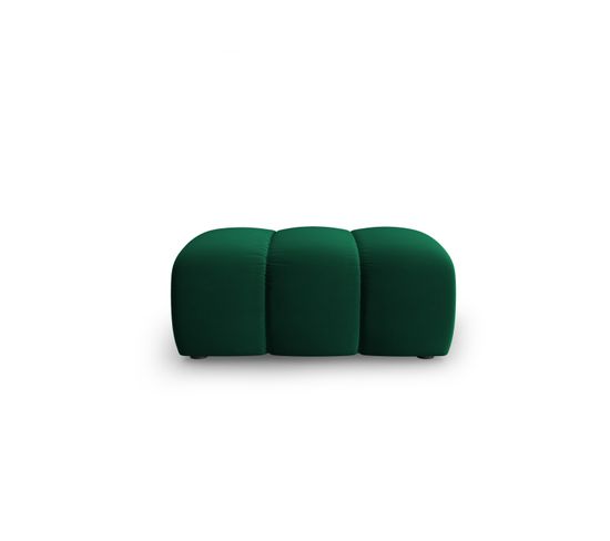 Pouf "lupine", 1 Place, Vert Bouteille, Velours