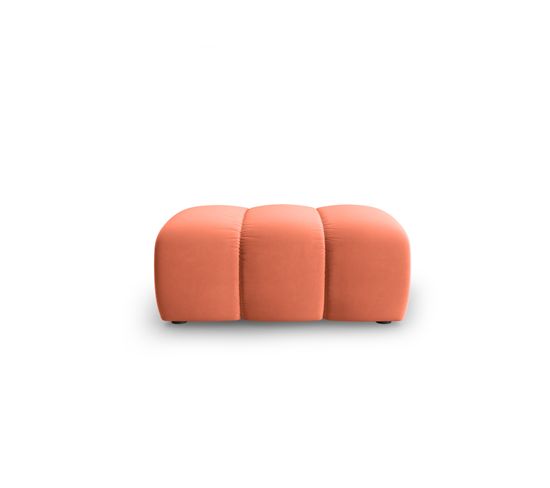 Pouf "lupine", 1 Place, Corail, Velours