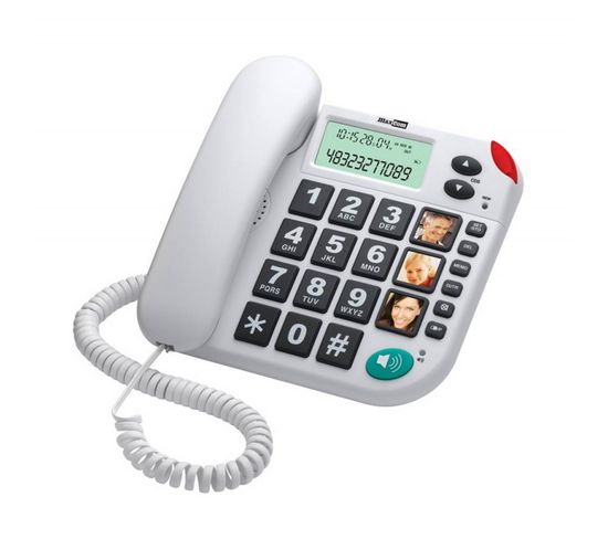 Téléphone Senior Kxt 480 Blanc