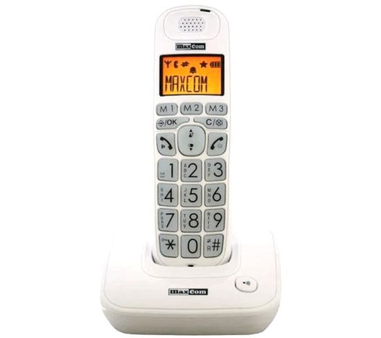 Téléphone Fixe Senior Maxcom Mc6800 Blanc