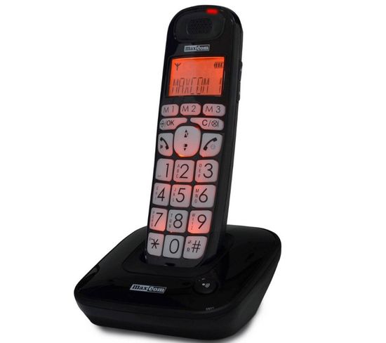 Téléphone Fixe Senior Maxcom Mc6800 Noir