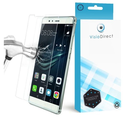 Lot De 2 Film Vitre Pour Mobile Iphone 7 Plus 8 Plus 5.5" Verre Trempé De Protection Transparent -