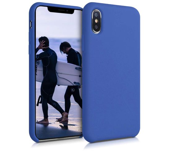 Coque De Protection Pour Mobile Iphone Xr Bleu Souple Silicone - Visiodirect -