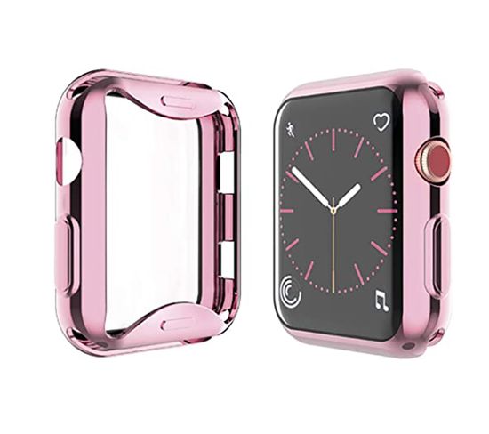 Coque De Protection Pour Apple Watch Serie 1/2/3 38 Mm Rose -