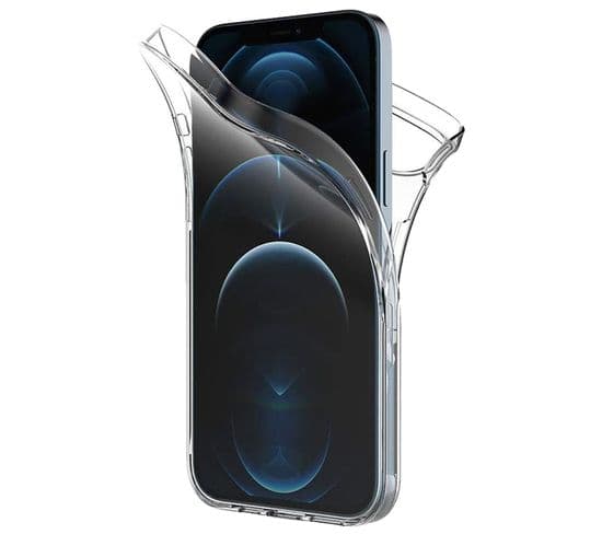 Coque Intégrale 360 Degres Pour iPhone 13 Pro Max 6.7" De Protection Souple Silicone Transparente