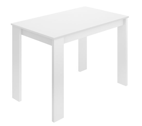 Table à Manger Rectangulaire En Panneaux De Particules Mélaminés Coloris Blanc