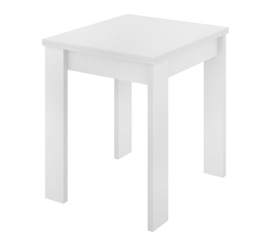 Table Extensible En Panneaux De Particules Mélaminés Coloris Blanc