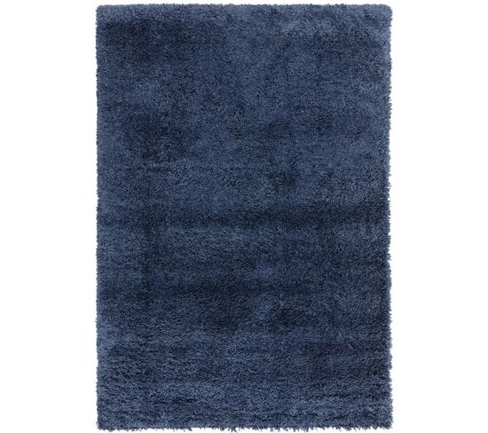Tapis De Salon Richy En Polypropylène - Bleu Marine - 160x230 Cm