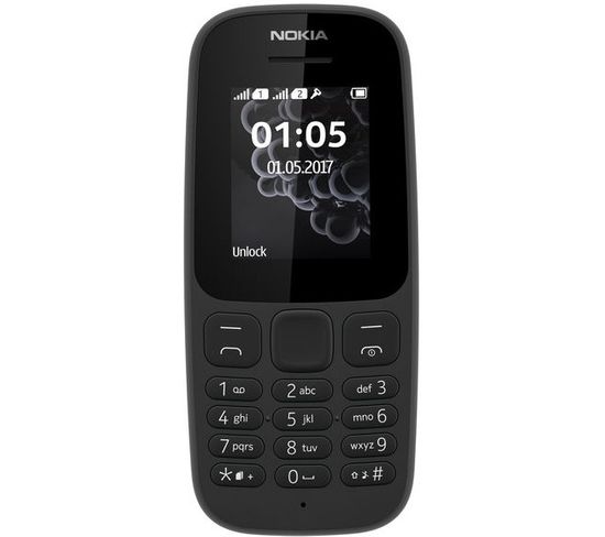Téléphone Portable Nokia 105 Noir
