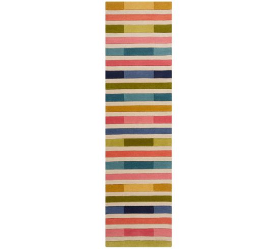 Tapis De Couloir En Laine - Multicolore