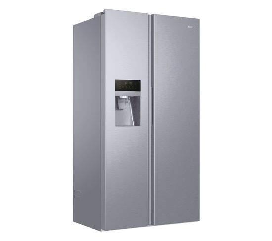 Réfrigérateur américain HAIER HSR3918FIPG 515L Silver